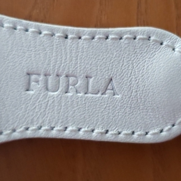 Furla White and Brown Polka Dot Keychain - Picture 6 of 7